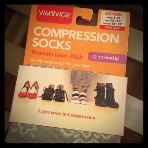 Vim&Vigr Wide Calf Compression Socks